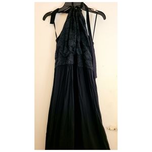 Matte Black long dress